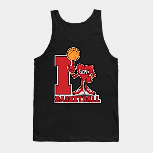 I Love Basketball Tank Top